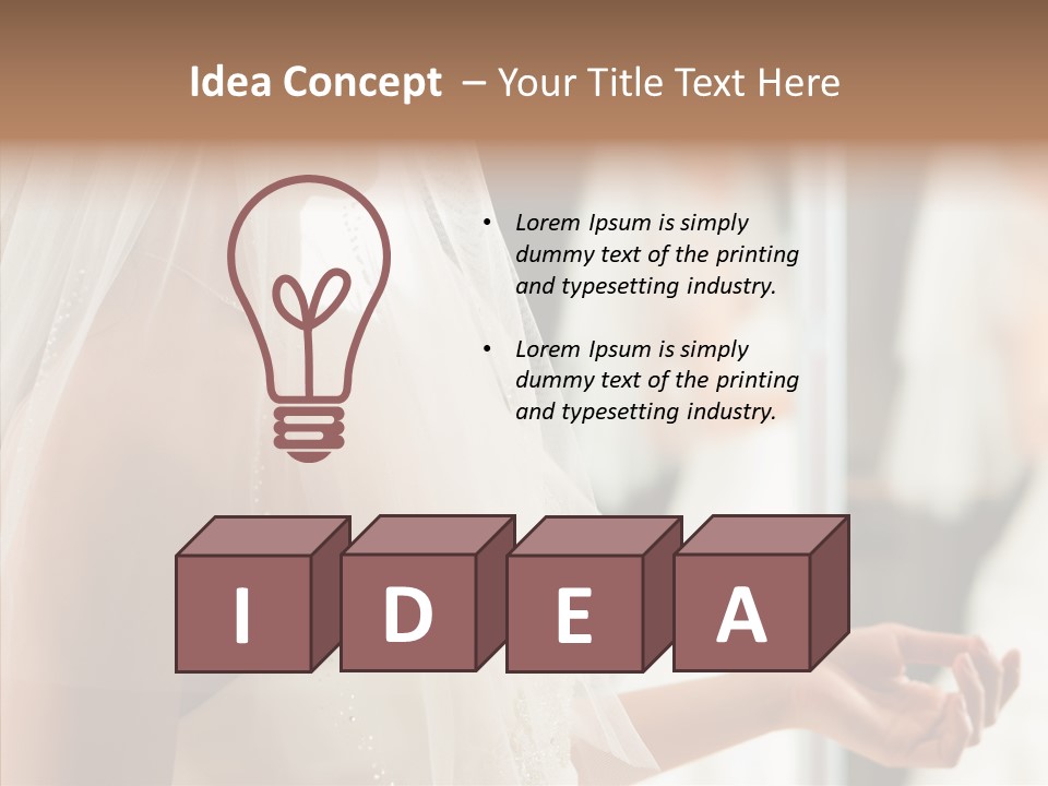 Happiness Tulle Beautiful PowerPoint Template