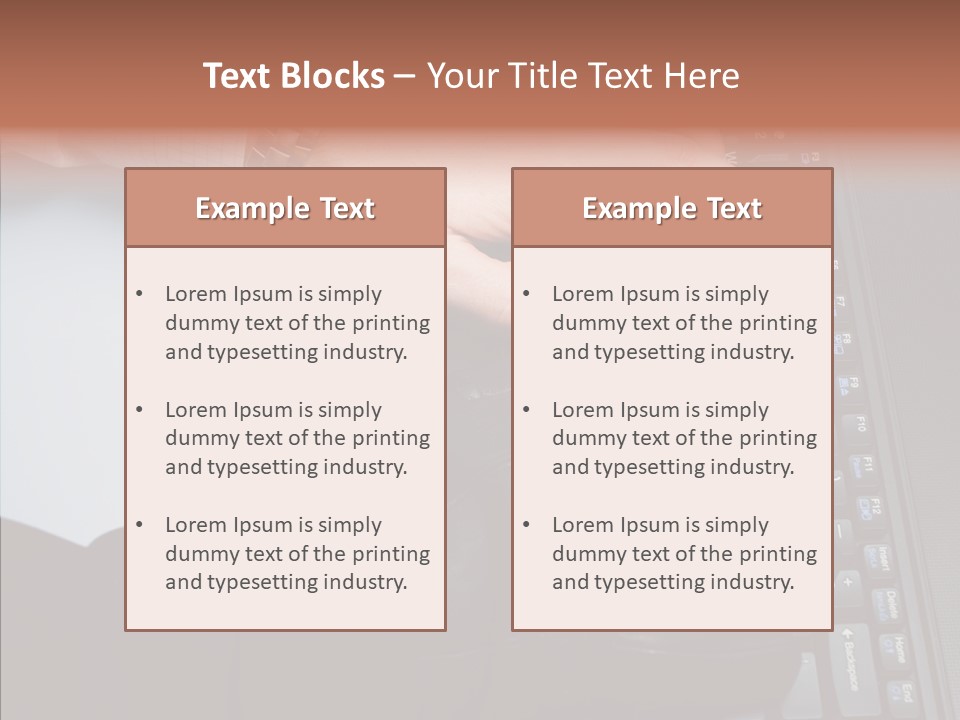 Work Business Notebook PowerPoint Template