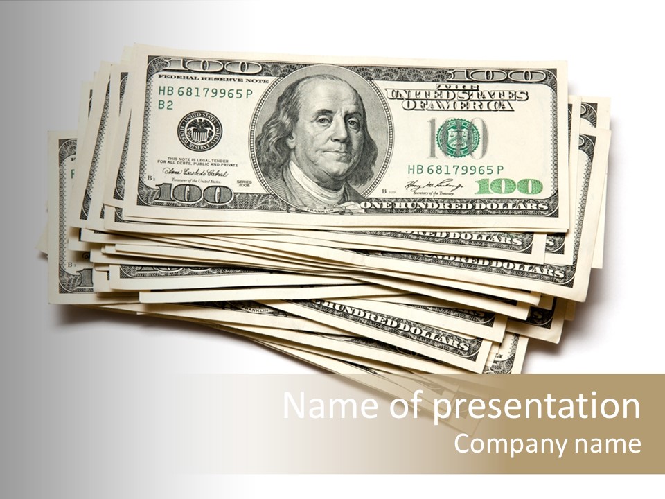 Cash Wealth American PowerPoint Template