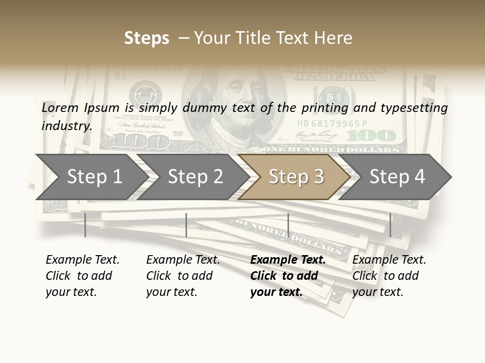 Cash Wealth American PowerPoint Template