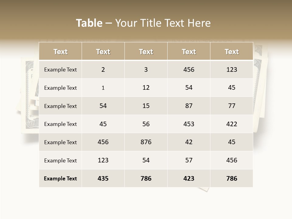 Cash Wealth American PowerPoint Template