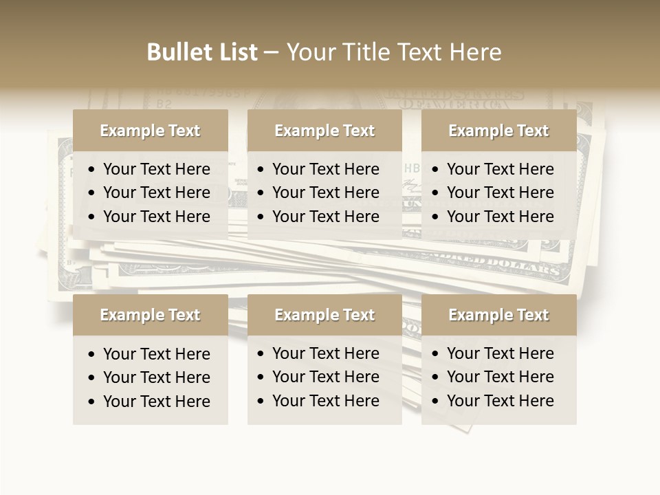 Cash Wealth American PowerPoint Template