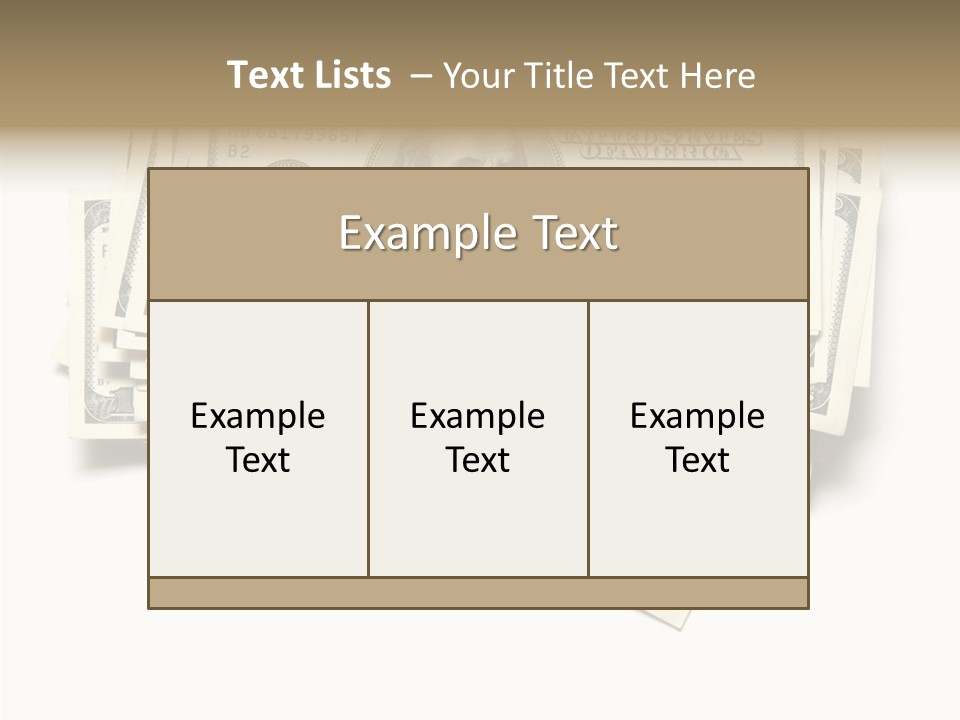 Cash Wealth American PowerPoint Template