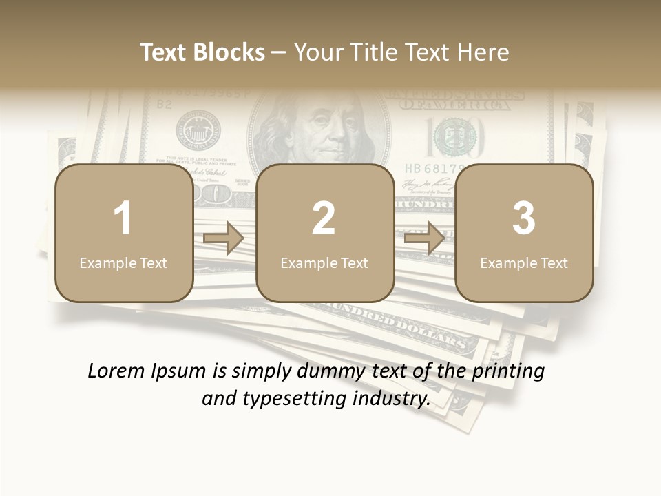 Cash Wealth American PowerPoint Template