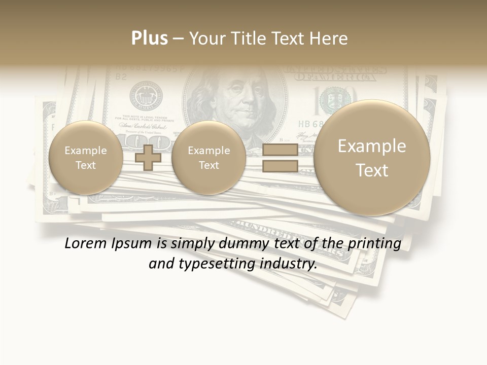 Cash Wealth American PowerPoint Template