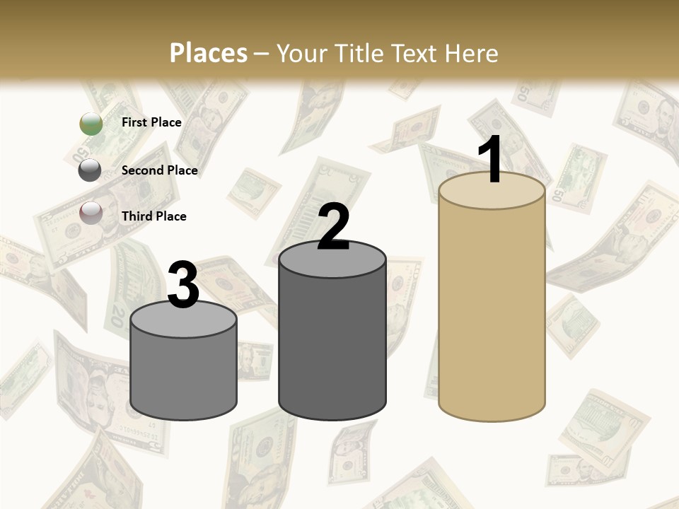 Hundred Falling Paying PowerPoint Template