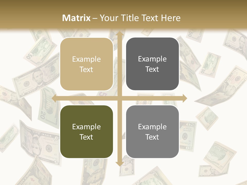 Hundred Falling Paying PowerPoint Template