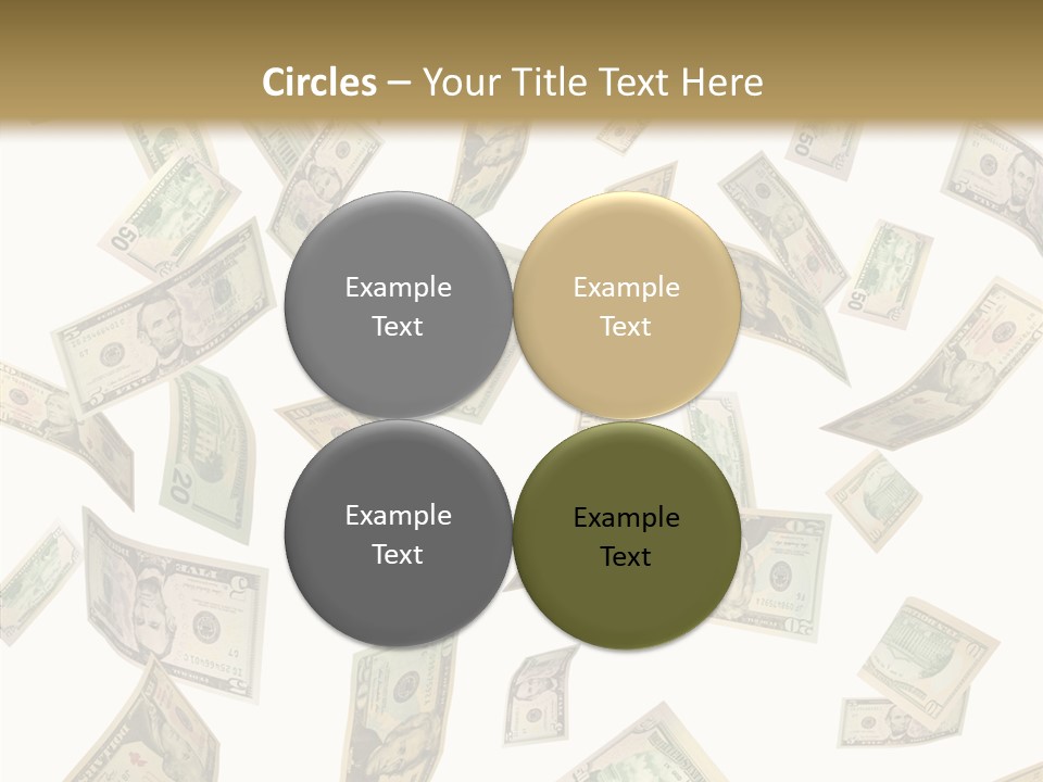 Hundred Falling Paying PowerPoint Template