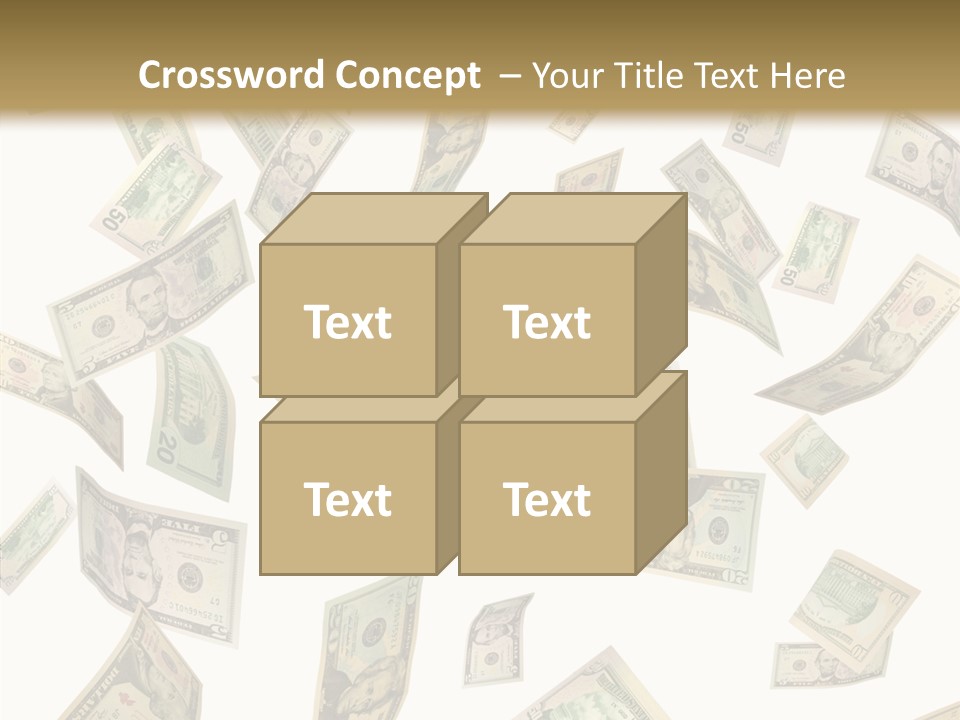 Hundred Falling Paying PowerPoint Template