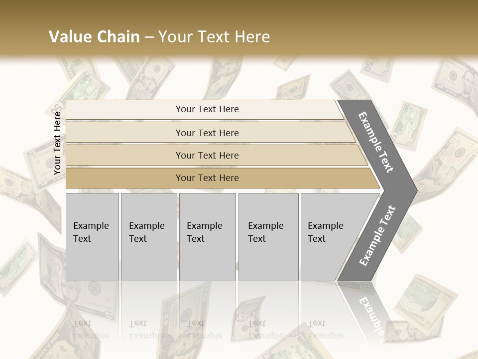 Hundred Falling Paying PowerPoint Template