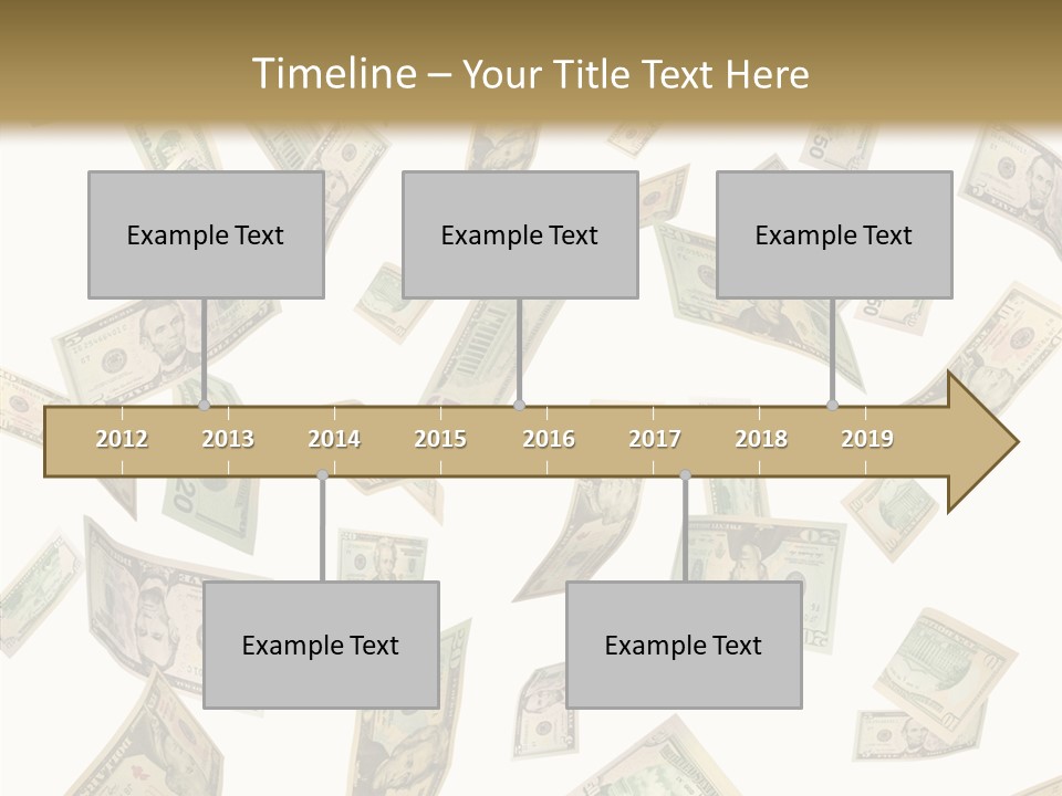 Hundred Falling Paying PowerPoint Template