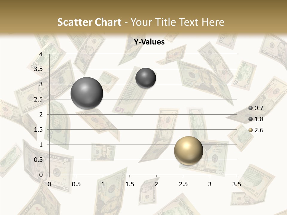 Hundred Falling Paying PowerPoint Template