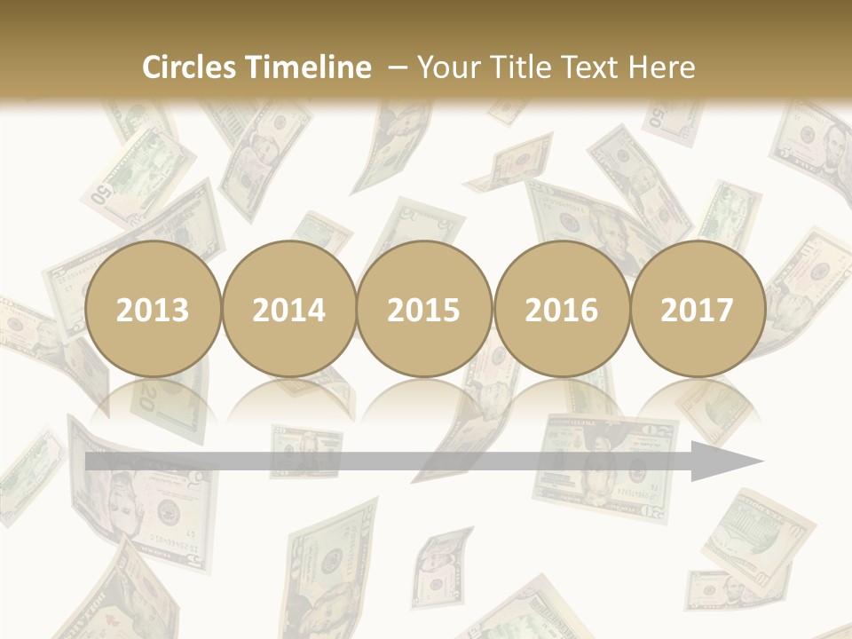 Hundred Falling Paying PowerPoint Template