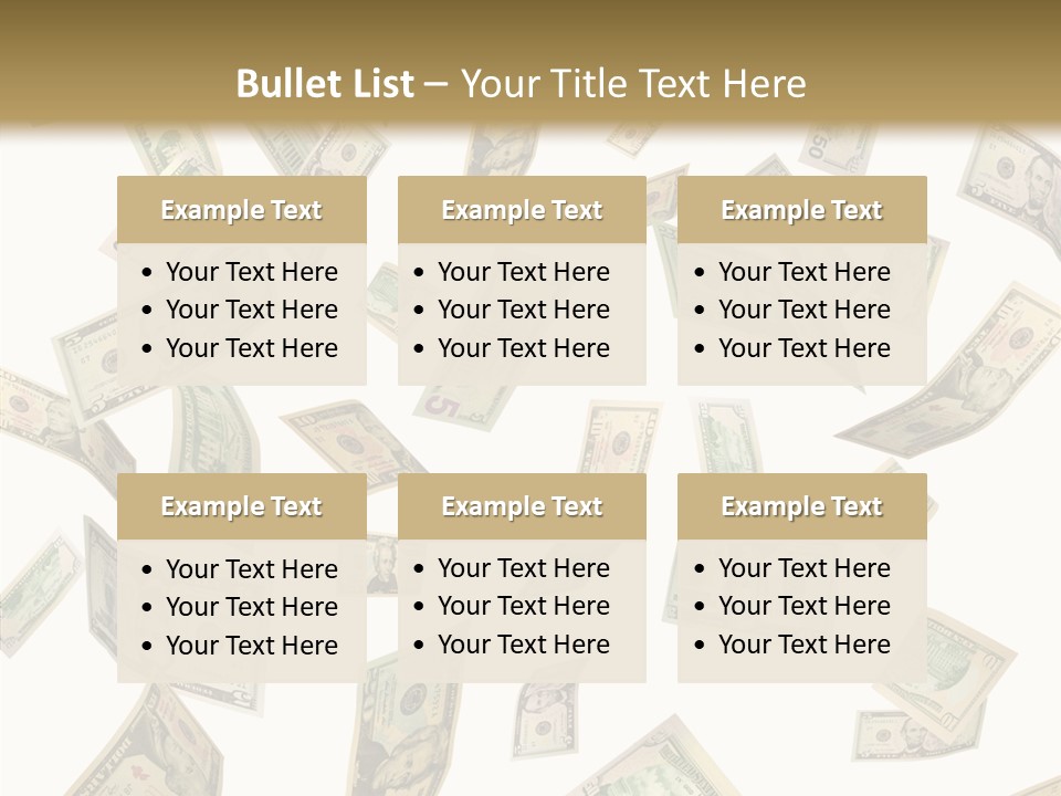 Hundred Falling Paying PowerPoint Template