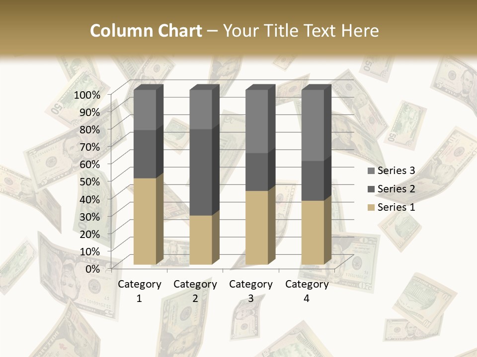 Hundred Falling Paying PowerPoint Template