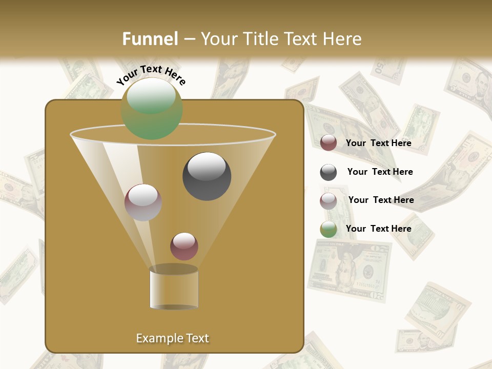 Hundred Falling Paying PowerPoint Template