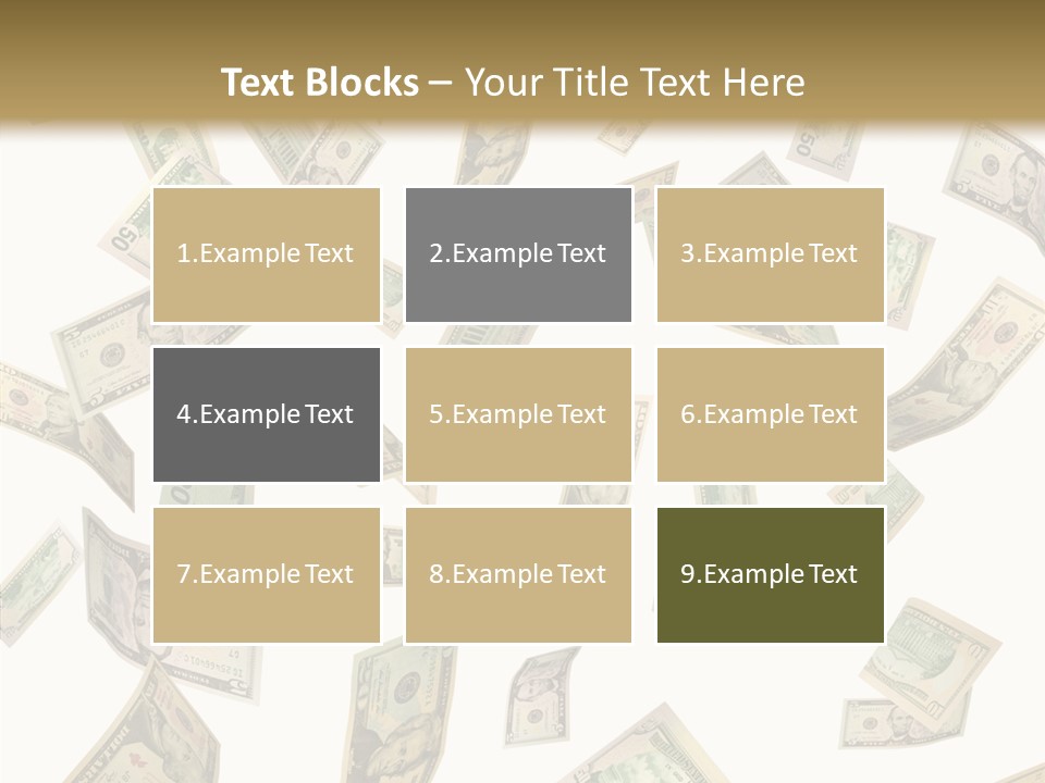 Hundred Falling Paying PowerPoint Template