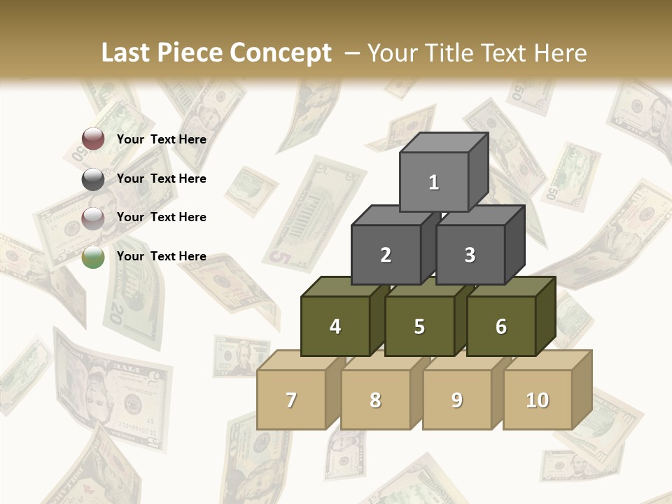 Hundred Falling Paying PowerPoint Template