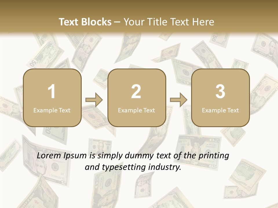 Hundred Falling Paying PowerPoint Template