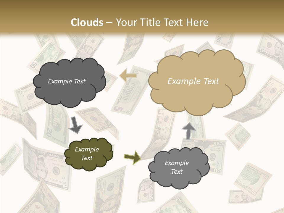 Hundred Falling Paying PowerPoint Template