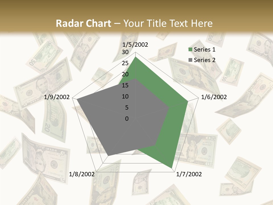 Hundred Falling Paying PowerPoint Template