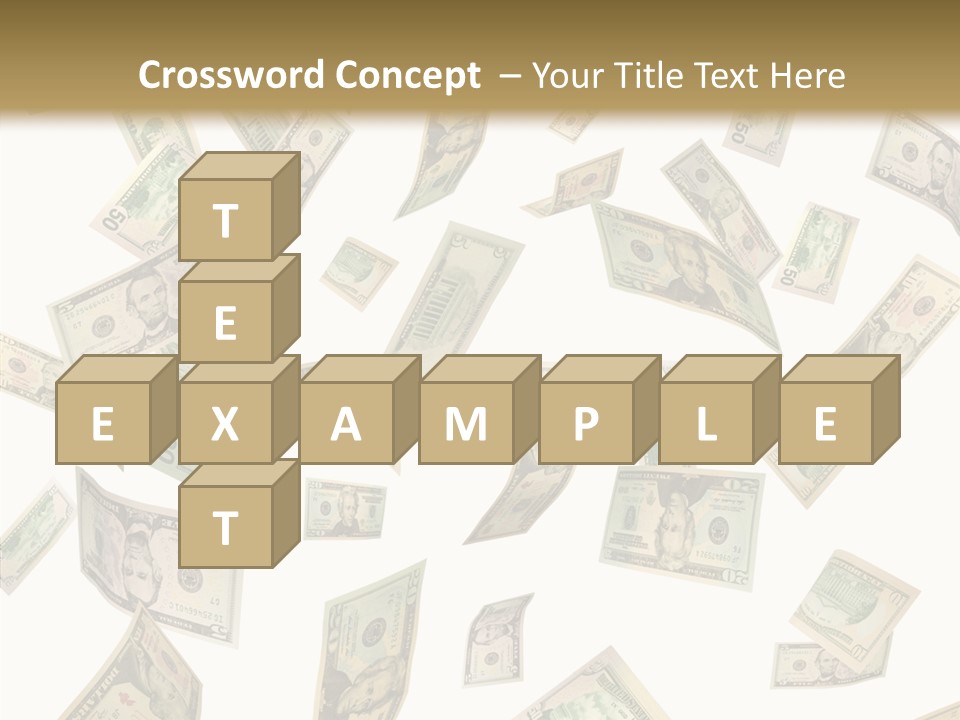 Hundred Falling Paying PowerPoint Template