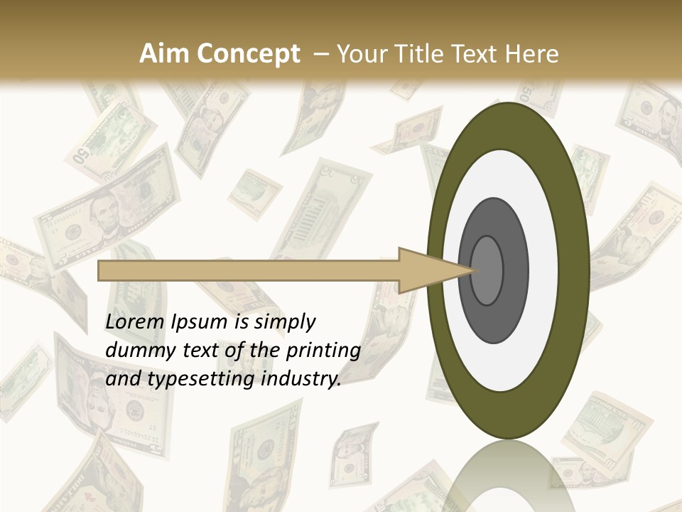 Hundred Falling Paying PowerPoint Template