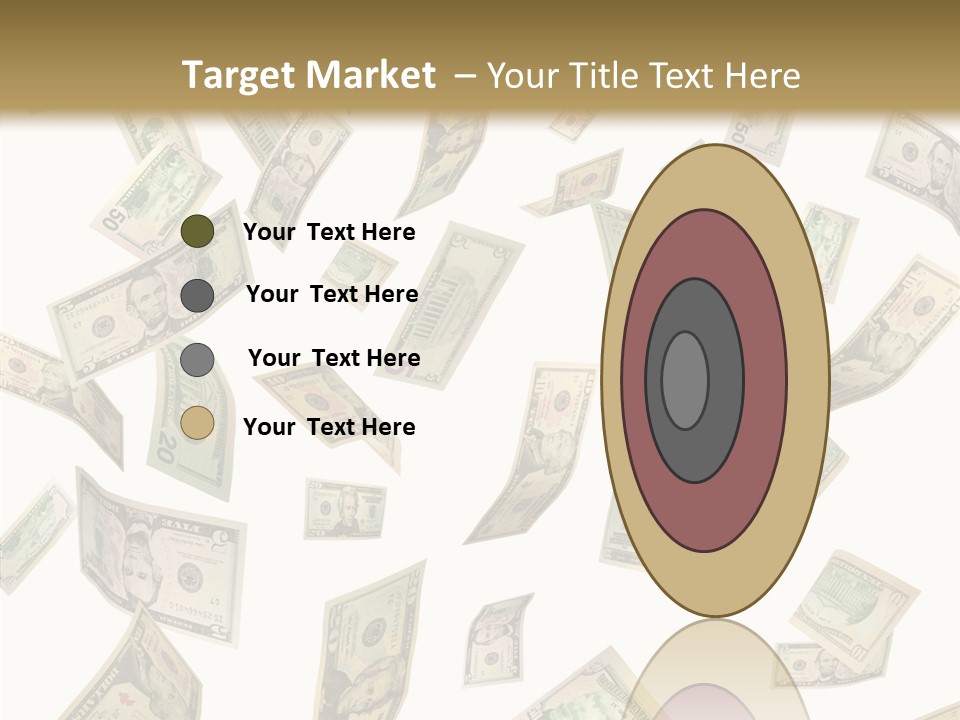 Hundred Falling Paying PowerPoint Template