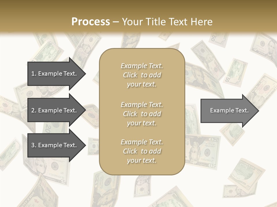 Hundred Falling Paying PowerPoint Template