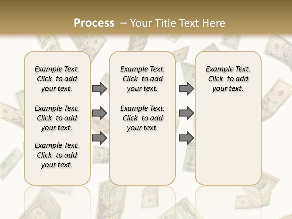 Hundred Falling Paying PowerPoint Template