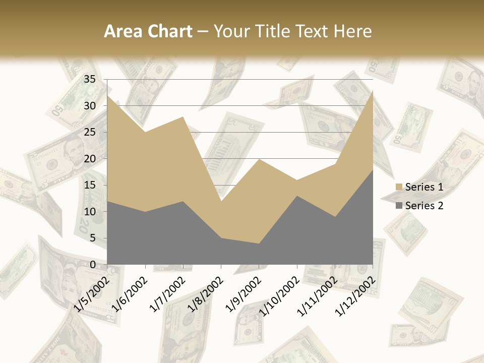 Hundred Falling Paying PowerPoint Template