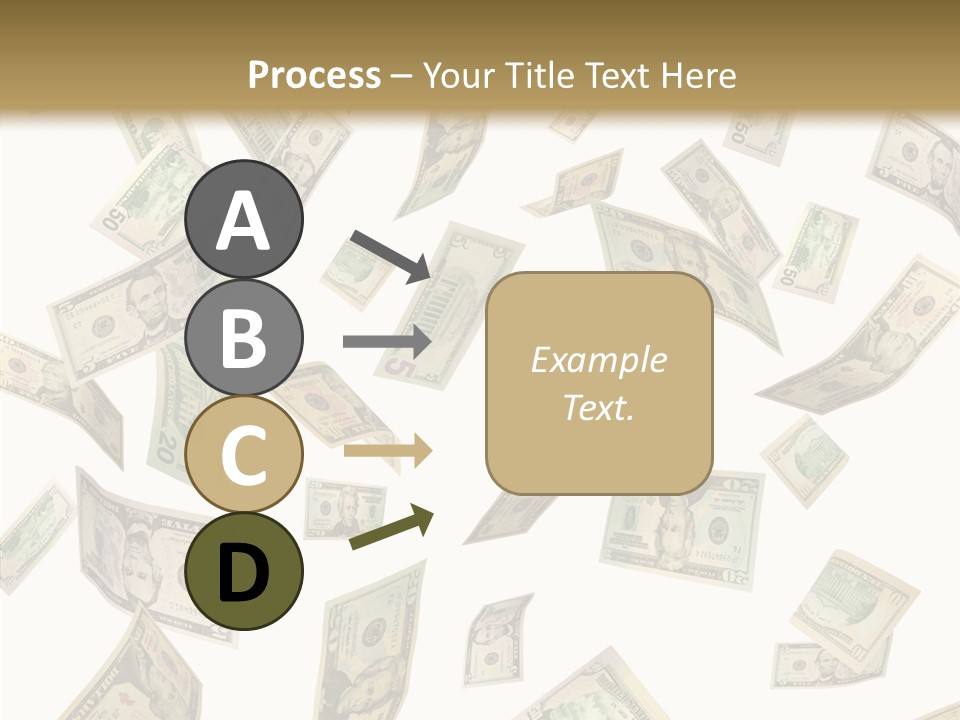 Hundred Falling Paying PowerPoint Template