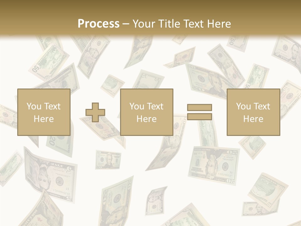 Hundred Falling Paying PowerPoint Template