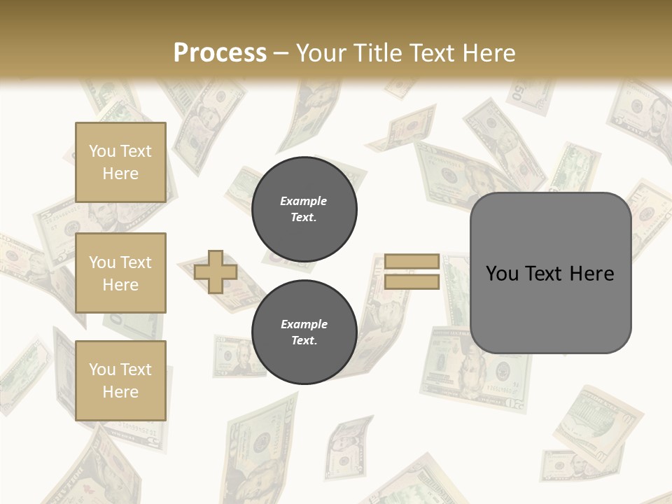 Hundred Falling Paying PowerPoint Template