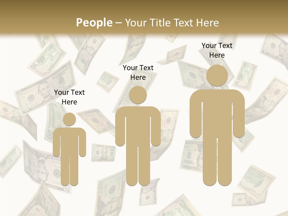 Hundred Falling Paying PowerPoint Template