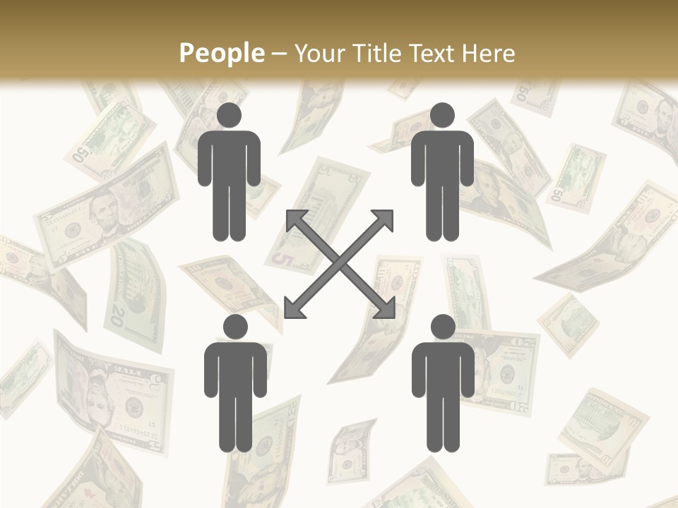 Hundred Falling Paying PowerPoint Template