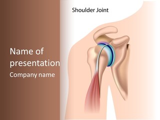 Fitness Tendon Illustration PowerPoint Template