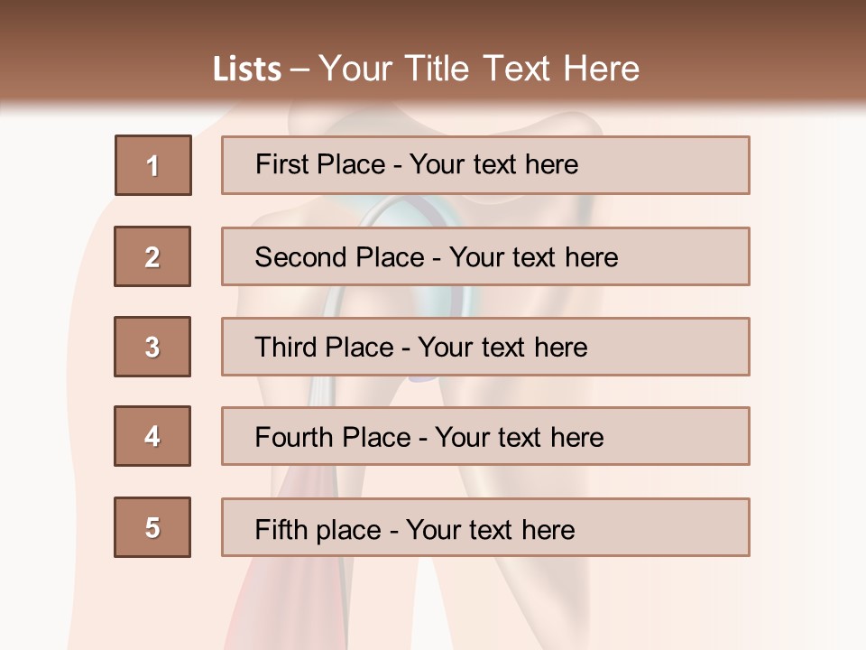 Fitness Tendon Illustration PowerPoint Template