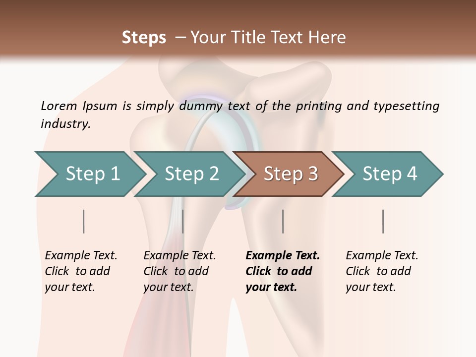 Fitness Tendon Illustration PowerPoint Template