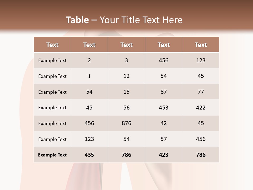 Fitness Tendon Illustration PowerPoint Template