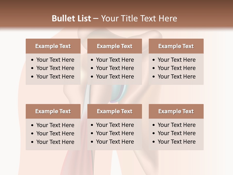 Fitness Tendon Illustration PowerPoint Template