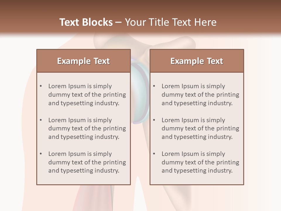 Fitness Tendon Illustration PowerPoint Template