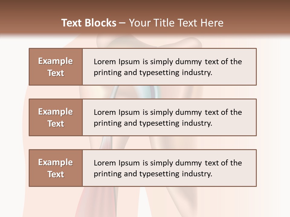 Fitness Tendon Illustration PowerPoint Template