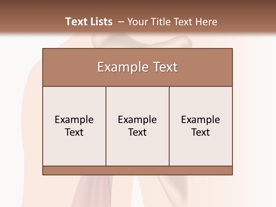 Fitness Tendon Illustration PowerPoint Template