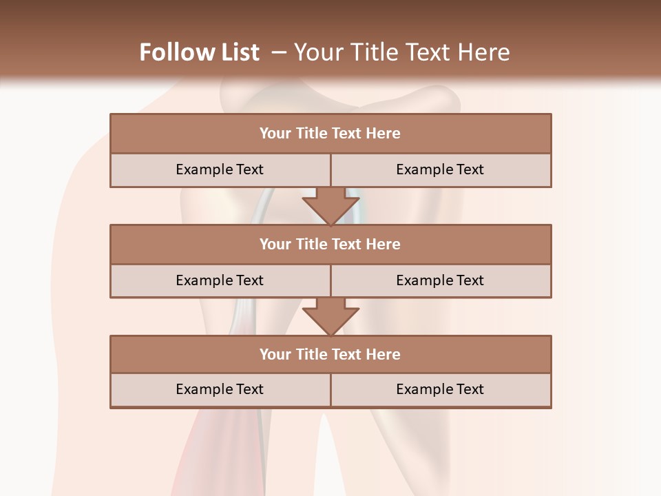 Fitness Tendon Illustration PowerPoint Template