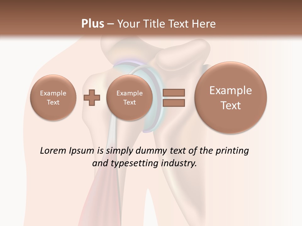Fitness Tendon Illustration PowerPoint Template