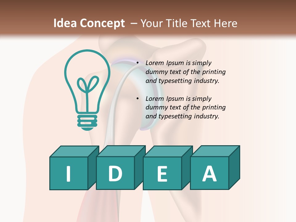 Fitness Tendon Illustration PowerPoint Template