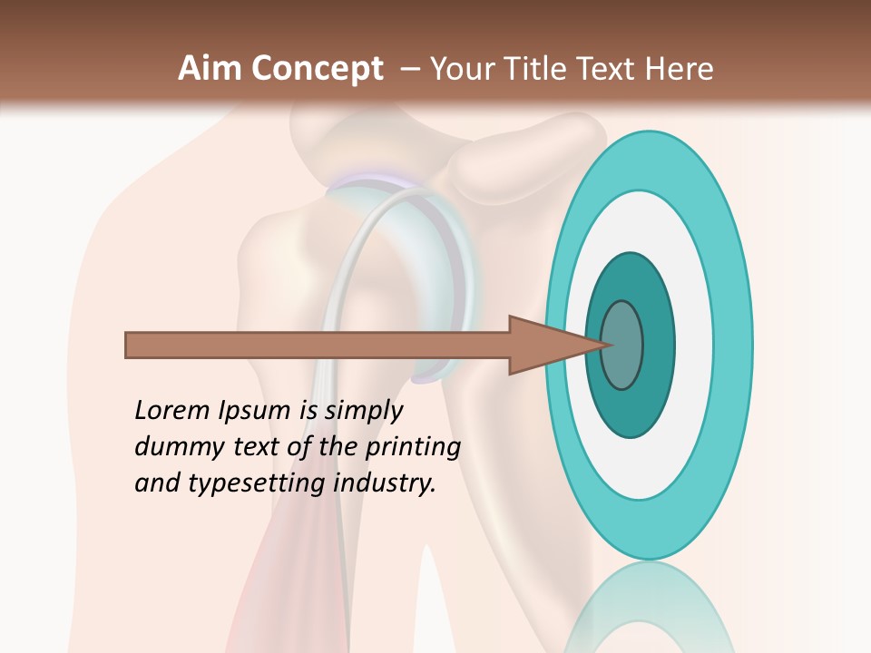 Fitness Tendon Illustration PowerPoint Template