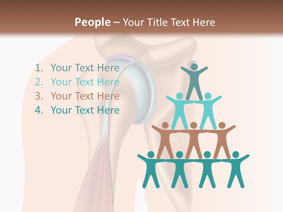 Fitness Tendon Illustration PowerPoint Template