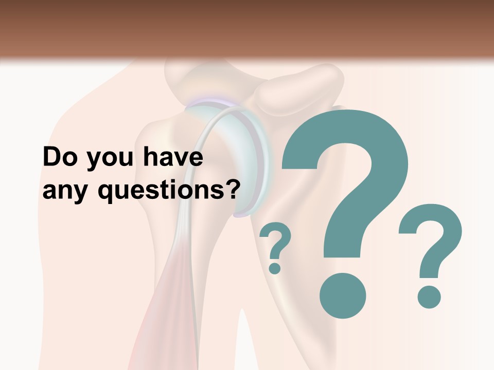 Fitness Tendon Illustration PowerPoint Template